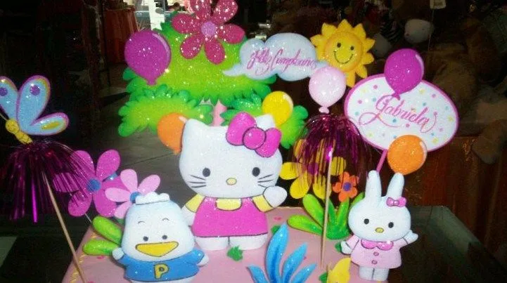 Centros de mesa Hello Kitty economicos - Imagui