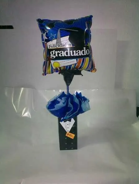 Centro de mesa de graduación con globos - Imagui