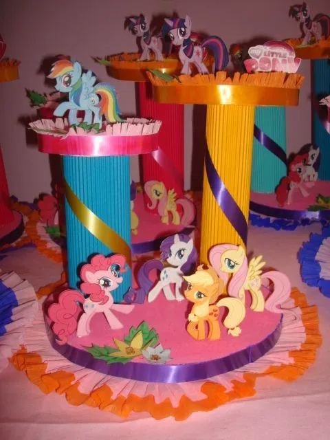 Centros de mesa cumpleaños de My Little Pony - Imagui