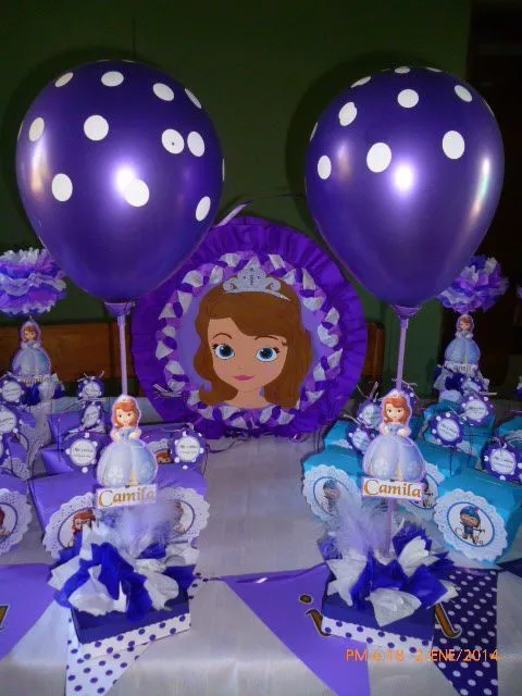 sofia de first centro de mesa | Princess sofia party | Pinterest ...