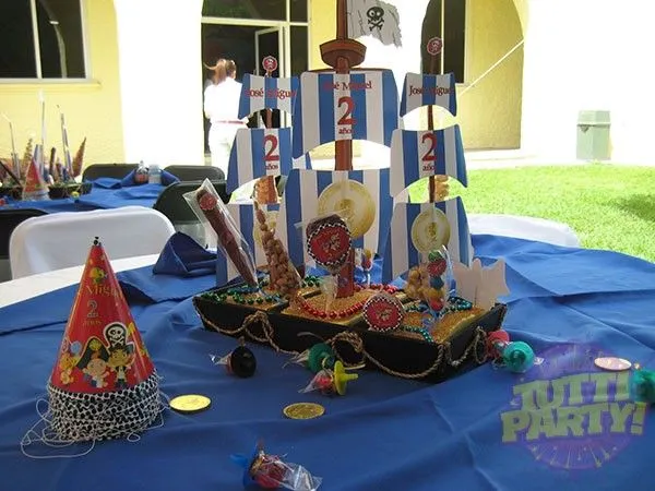 Centros de mesa para cumpleaños de piratas - Imagui