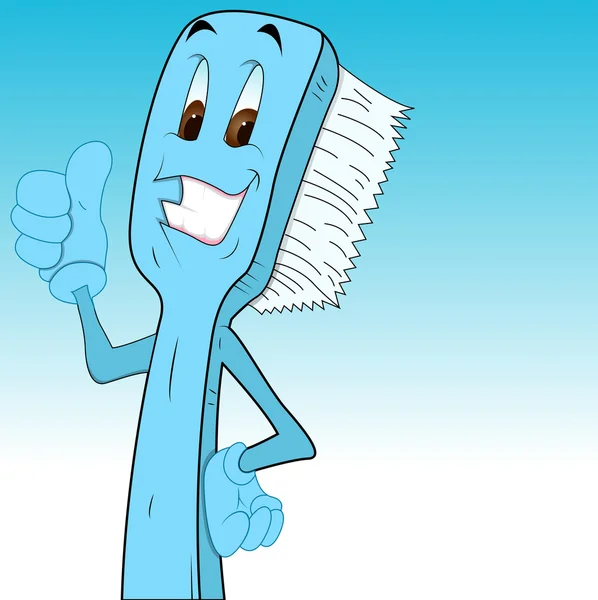 Cepillo de dientes dibujos animados Imágenes Prediseñadas — Vector ...