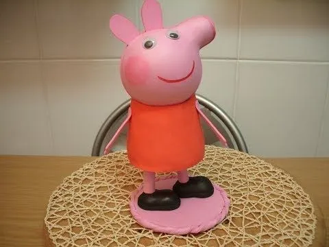 COMO HACER CERDITA PEPA PIG, EN GOMA EVA, (FOFUCHA) - YouTube