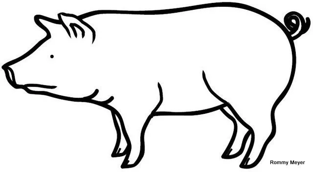 Cerdos para dibujar facil - Imagui