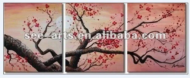 Arbol de cerezo japones pintura - Imagui