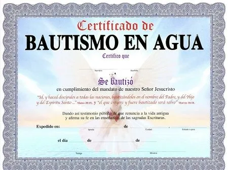 Diplomas para bautismos cristianos - Imagui