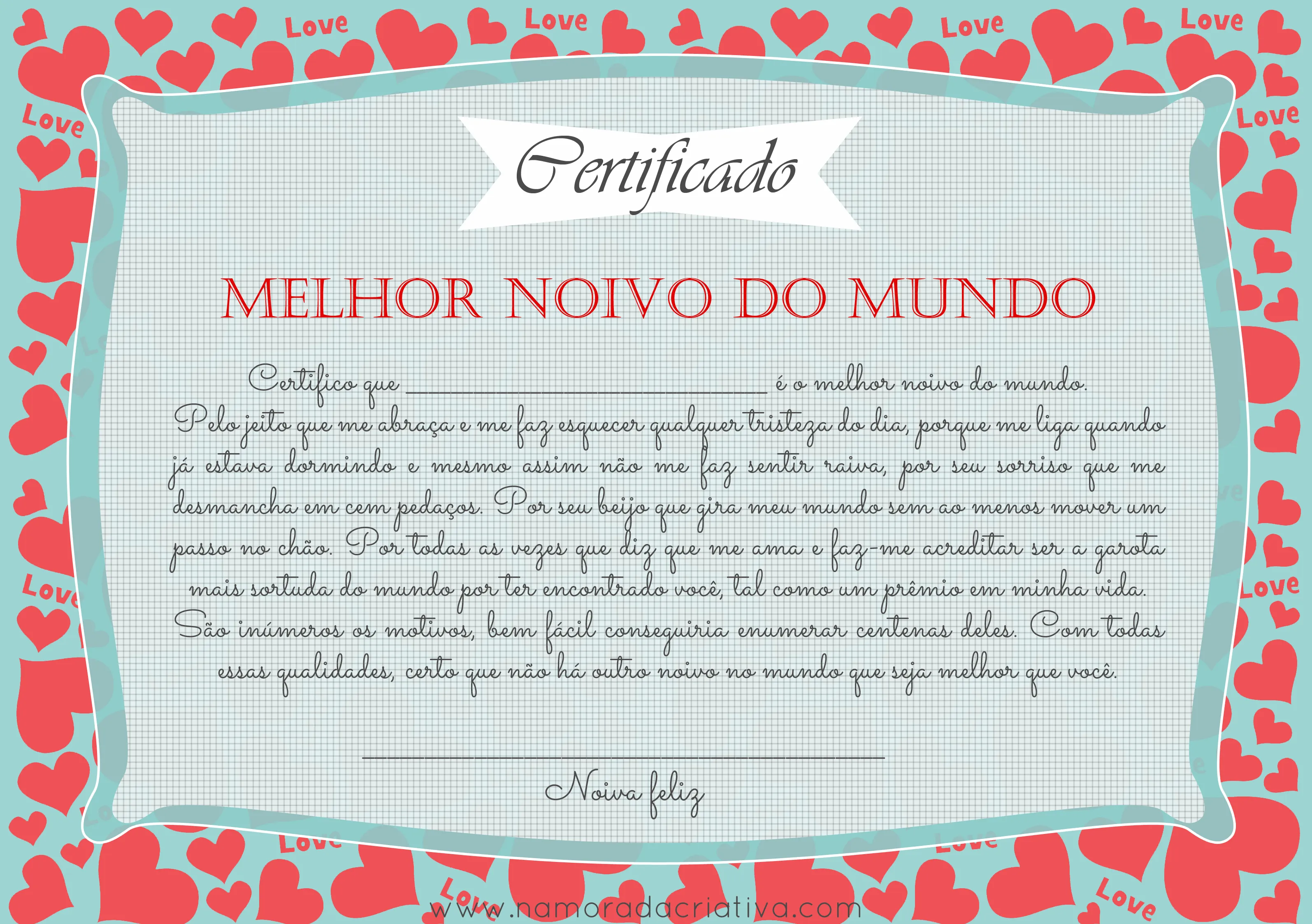Certificado melhor namorado/ namorada/ noivo/ marido e esposa do ... Certificado melhor namorado/ namorada/ noivo/ marido e esposa do ...