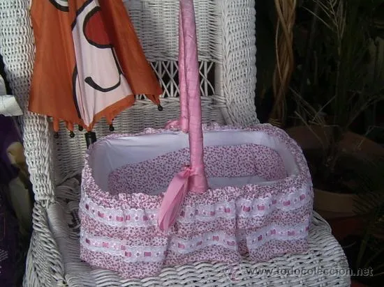 cesta decorada para tu muñeca o bebe (Vintage - Varios)