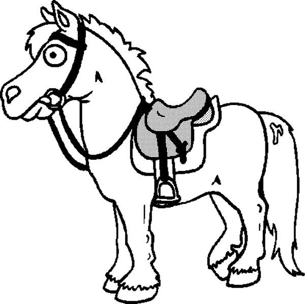 La Chachipedia: Dibujos de caballos para colorear