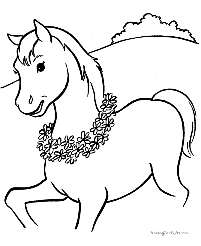 La Chachipedia: Dibujos de caballos para colorear