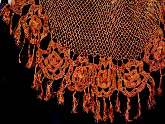 Chal tejido al crochet (ganchillo) - Art: 703