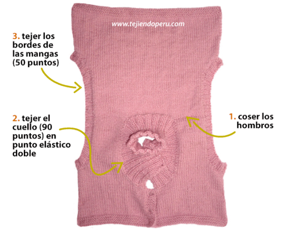 Como hacer chaleco de niña tejidos - Imagui