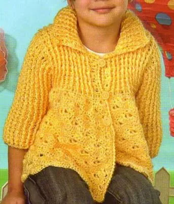 Chalecos a crochet de bebé - Imagui
