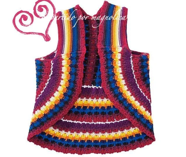 Chalecos tejidos a crochet con esquemas gratis - Imagui