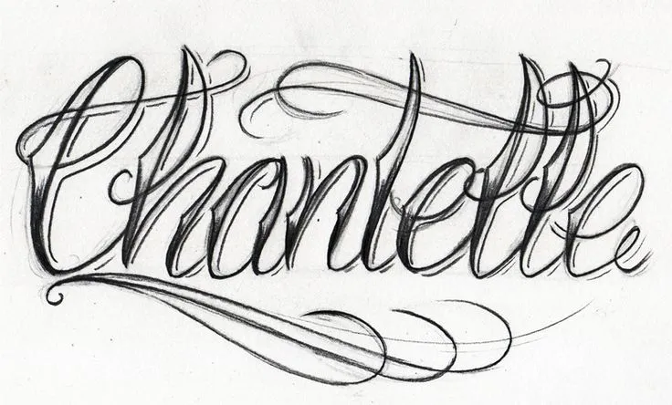 CHANTELLE | Letras, tipografía & pintas. | Pinterest | Lettering ...