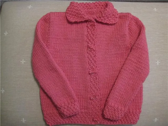 Chaqueta de lana para niñas de cinco años | La bufanda de lana