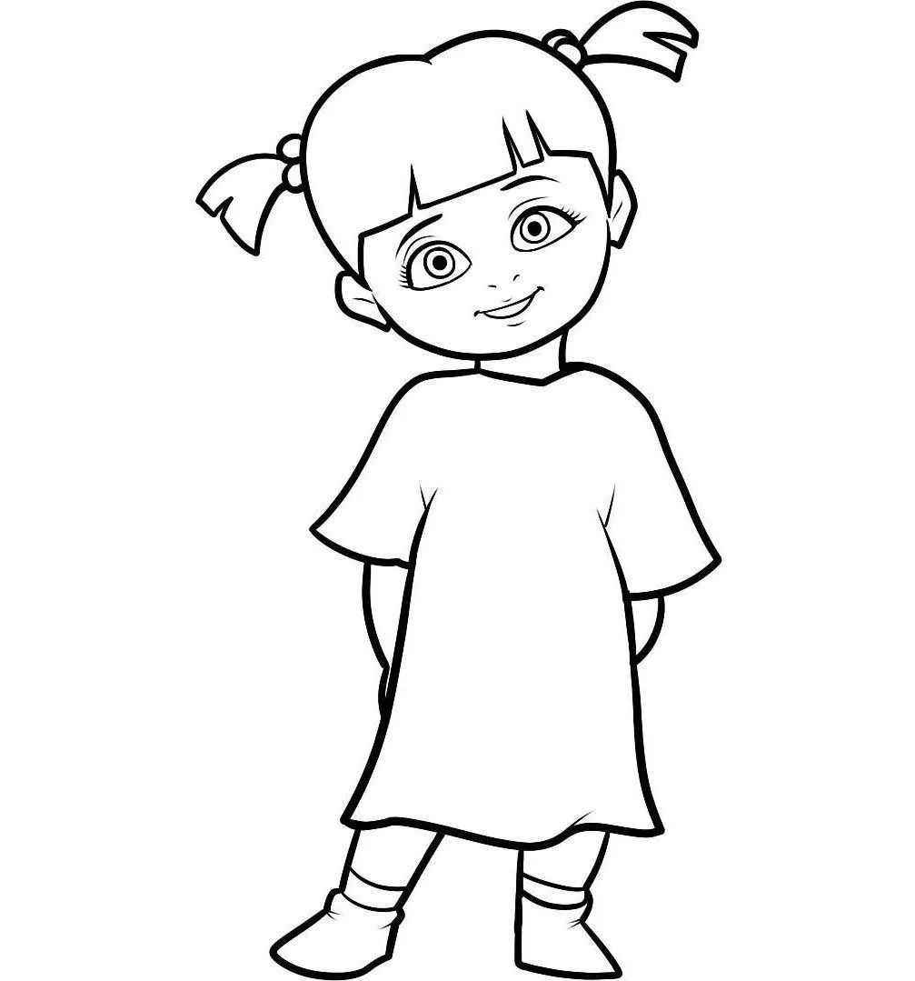Character Little Boo Monster Inc Coloring Pages | printable ...