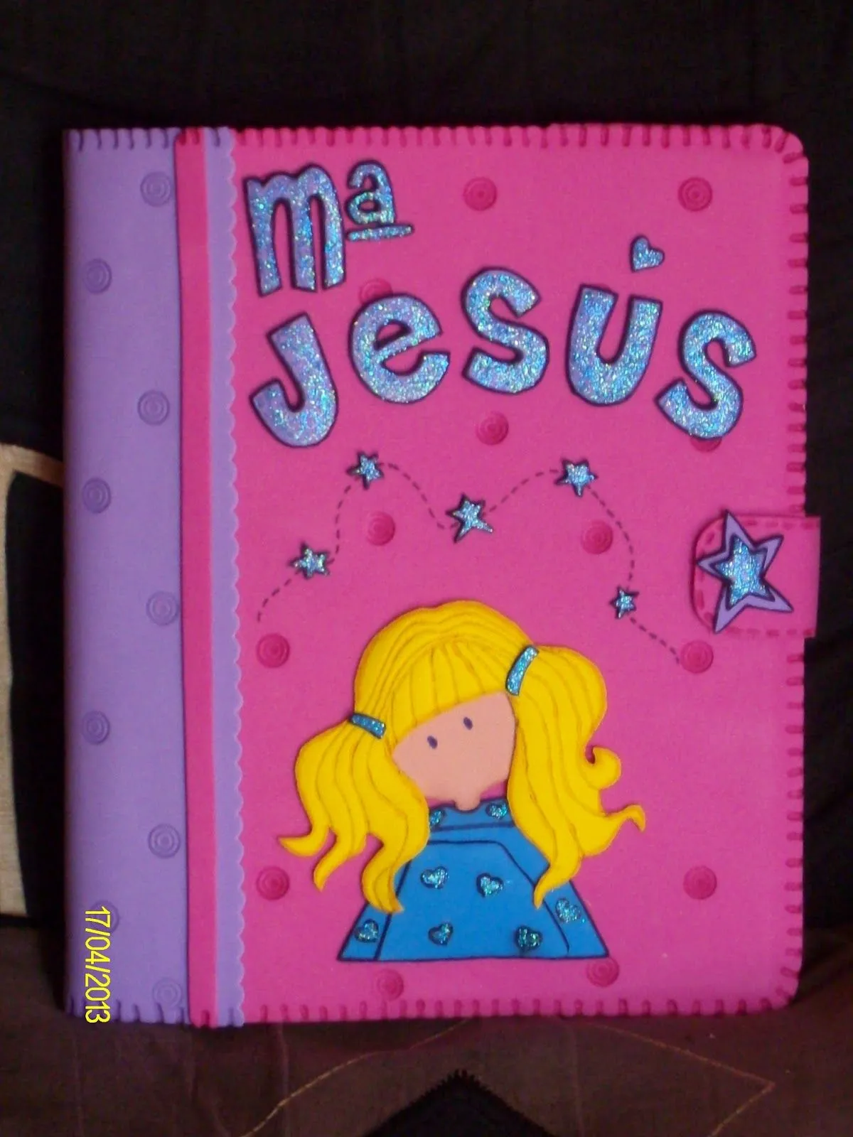 Charito-eva-arts: Cuaderno forrado de niña preciosa para Mª Jesús