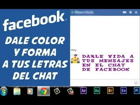 Chat de Facebook poner letras de colores y diferentes 2013 - YouTube