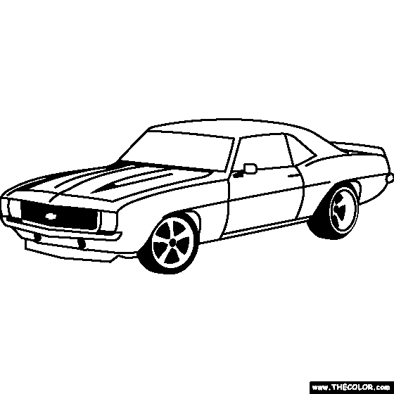 Chevrolet Camaro 1969 Coloring Page | Projects to Try | Pinterest ...