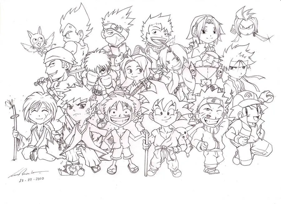 Chibi Manga orAnime Characters by ~marvelmania on deviantART Chibi Manga orAnime Characters by ~marvelmania on deviantART