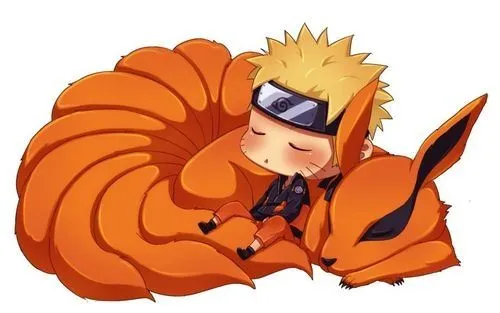 Chibi Naruto and Chibi 9-Tails taking a nap! XD <3 | Chibiness ...