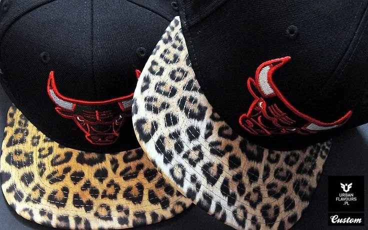 Chicago Bulls Leopard Print Mitchell And Ness Custom Snapback ...