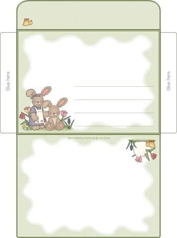 Chicos Infantes: SOBRES DE CARTA PARA IMPRIMIR: CONEJITOS Y FLORES ... Chicos Infantes: SOBRES DE CARTA PARA IMPRIMIR: CONEJITOS Y FLORES ...