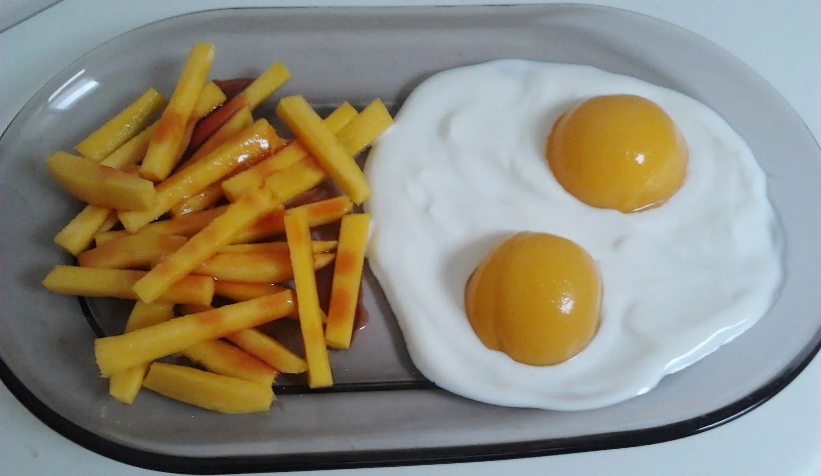 Chimichurri y ¡a lo loco!: Huevos fritos con patatas... ¡dulces!