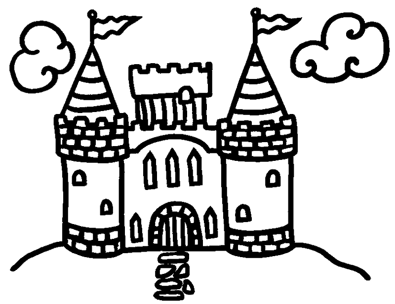 ... un estupendo dibujo de un castillo para colorear es muy sencillito ... un estupendo dibujo de un castillo para colorear es muy sencillito