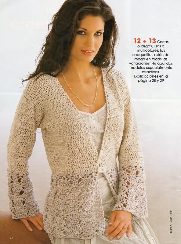 Chompas de dama on Pinterest | Verano, White Tunic and Crochet