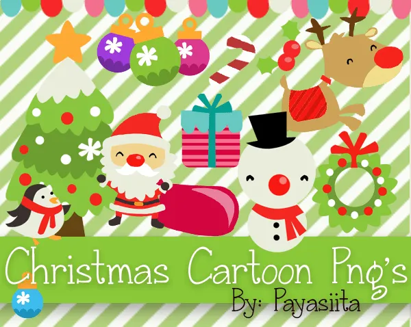 Christmas Cartoon - Caricaturas de Navidad | PNG Stuff - Marcos ...