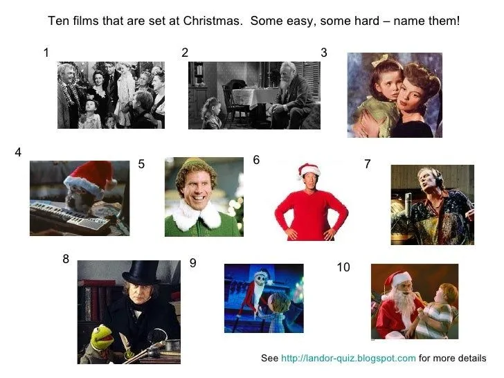 Christmas Movies Picture Quiz