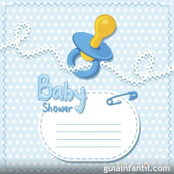 Chupete de niño. Invitación de Baby Shower - 10 invitaciones para ...