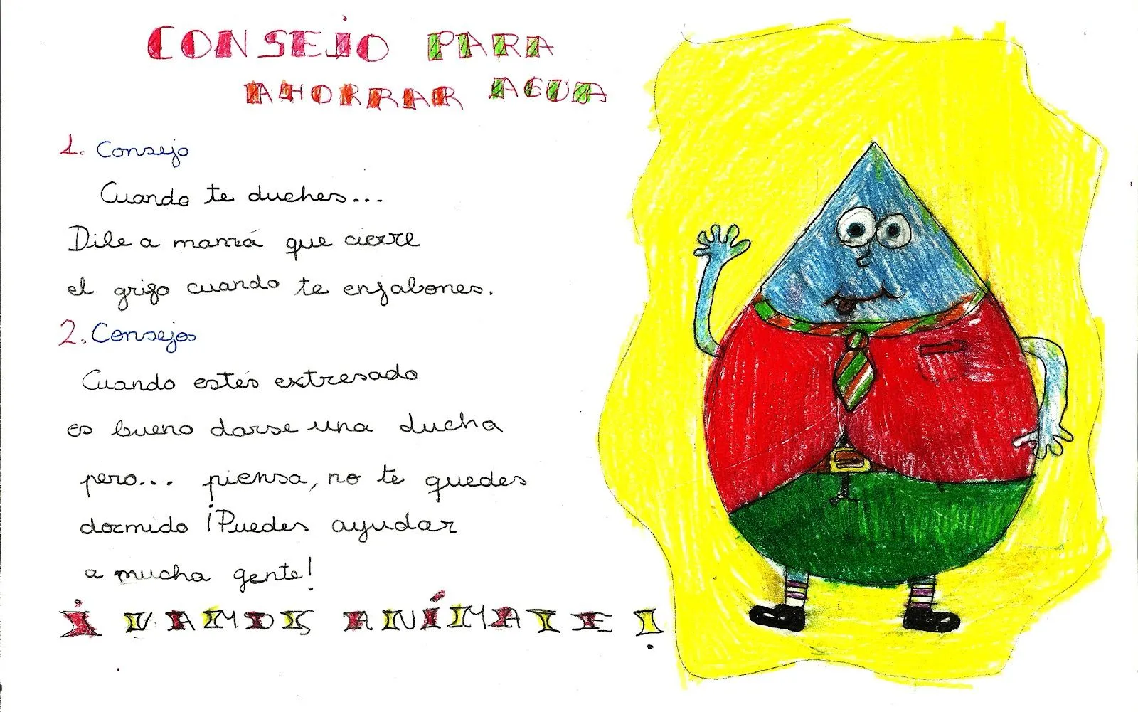 Segundo Ciclo cuenta mil cosas: CONSEJOS PARA AHORRAR AGUA ANA ... Segundo Ciclo cuenta mil cosas: CONSEJOS PARA AHORRAR AGUA ANA ...