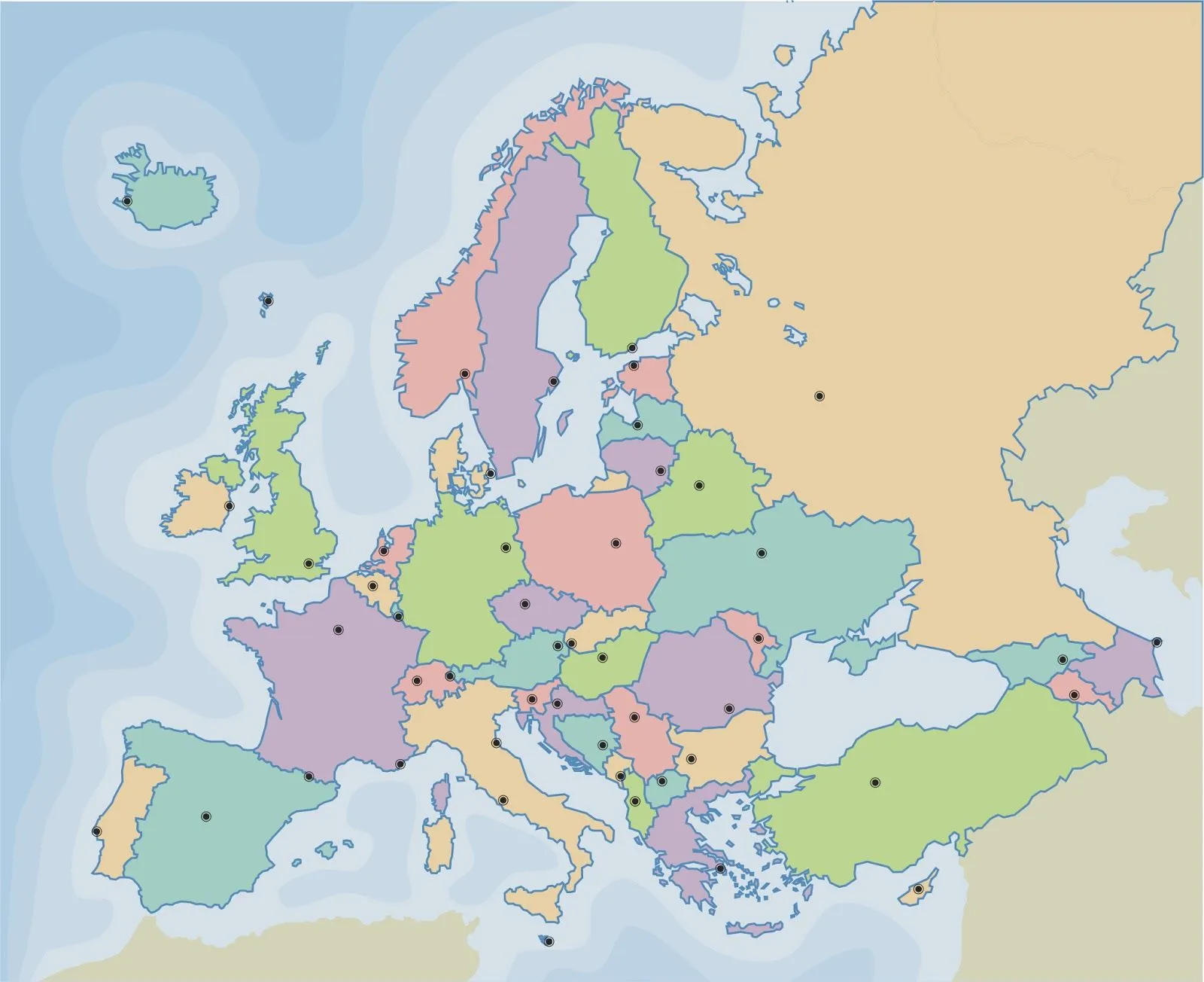 La alacena de las Ciencias Sociales: Mapa político de Europa ...