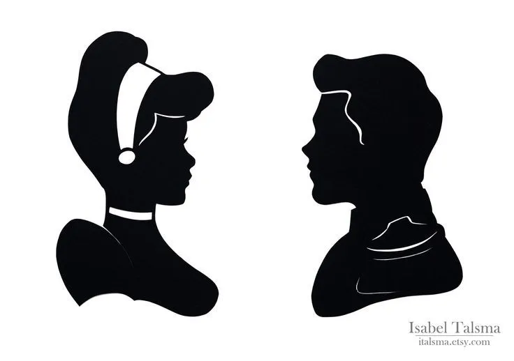 Cinderella and Prince Charming Handcut Disney Silhouettes. $40.00 ... Cinderella and Prince Charming Handcut Disney Silhouettes. $40.00 ...