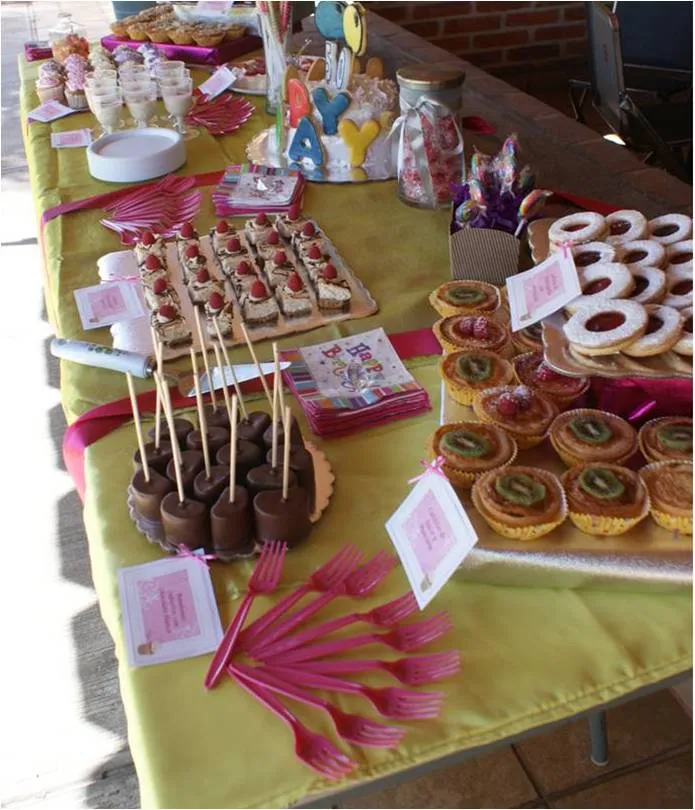 Cinnamon Reposteria: Mesa de Postres-Cumpleaños Cinnamon Reposteria: Mesa de Postres-Cumpleaños