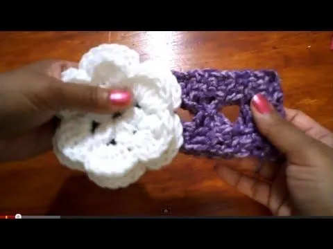 Cintillo con pasa cinta (version 2) -Tutorial de tejido crochet ...
