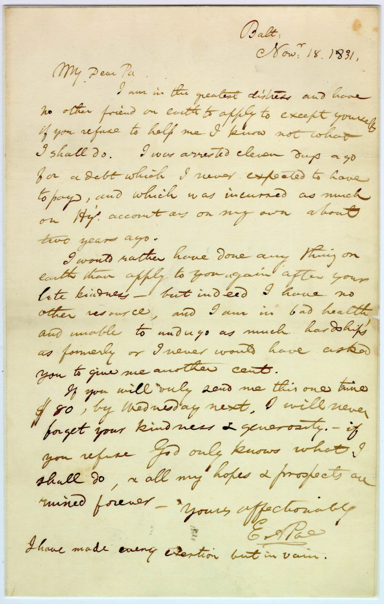Círculo de Poesía | Poesía permutante. Cartas de Poe (primera parte)