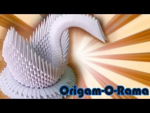 CISNE de 400 piezas (#origami3D) - YouTube