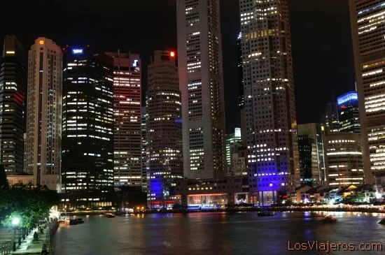 La ciudad de noche - Singapur - City on night - Singapore ...