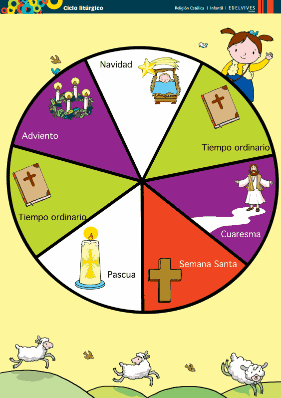 Dibujos del calendario liturgico para colorear - Imagui