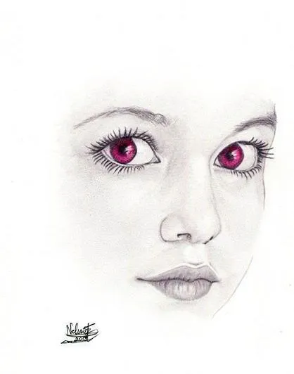 En clase de dibujo Mi Novia *w* y sus ojos por Nrep1996 | Dibujando