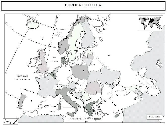 Clase de sexto.: MAPA POLÍTICO DE EUROPA.
