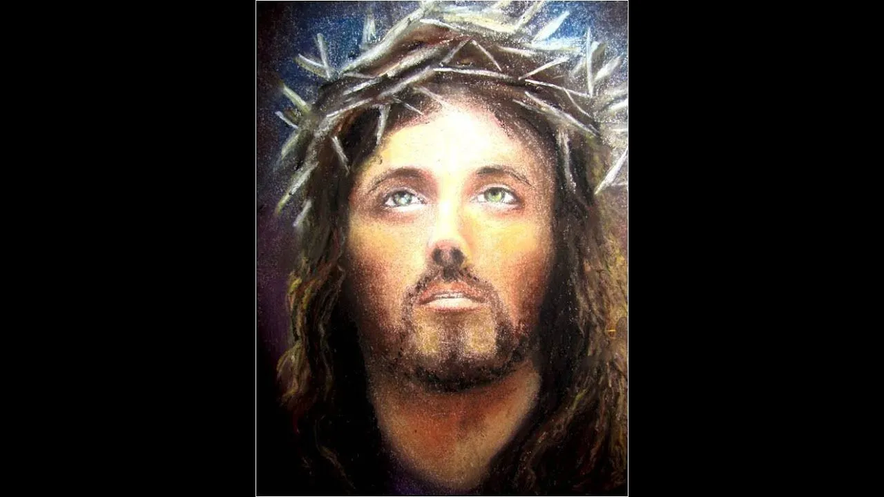 Clases de Dibujo y Pintura Rostro de Jesús Crucificado - YouTube