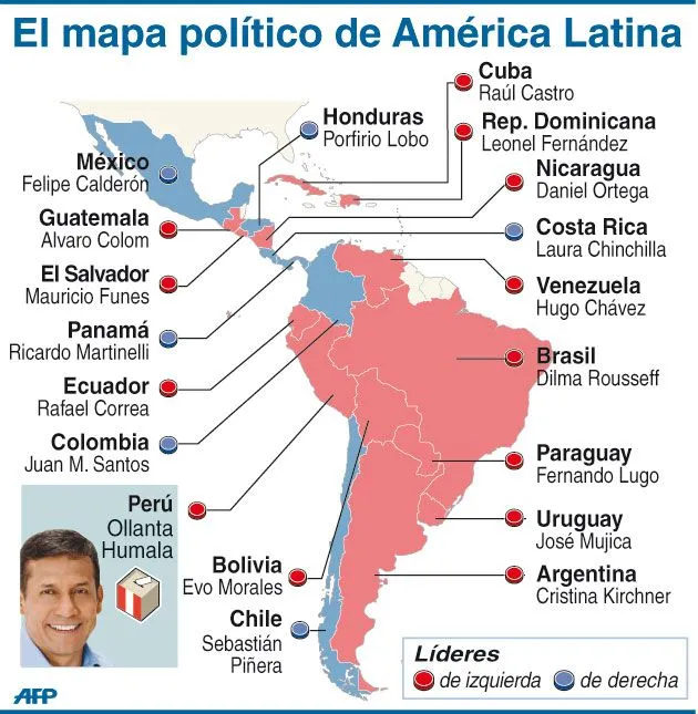 Clases de Periodismo | Mapa político de América Latina