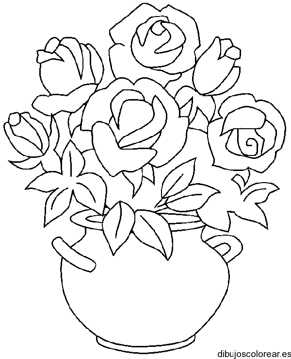 Rosas | Dibujos para Colorear