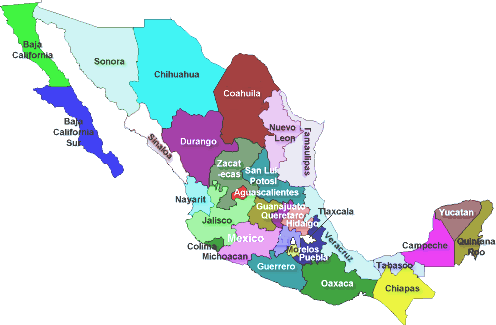 Clionáutica: Brevísima historia de la división territorial de México