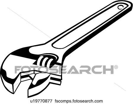 Clip Art - creciente, llave inglesa, tools, u19770877 - Buscar ...